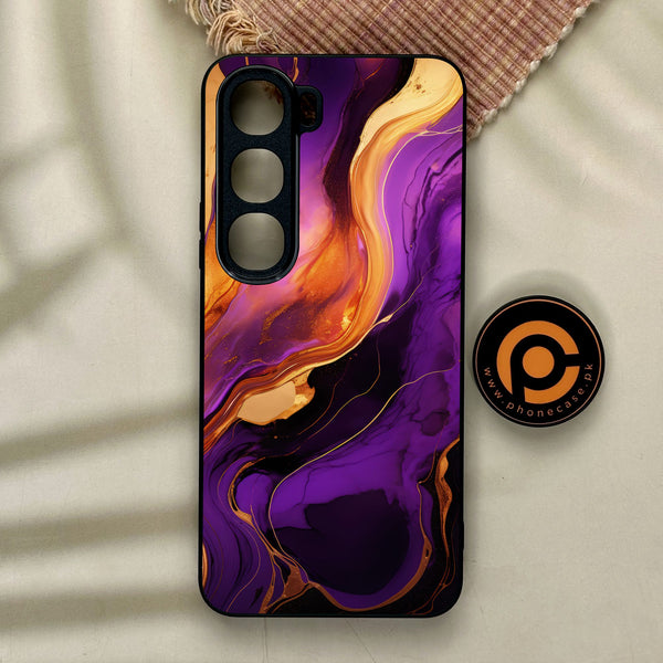 Vivo Y21d - Liquid Design 5 - Premium Metal Printed Soft Bumper Shock Proof Case