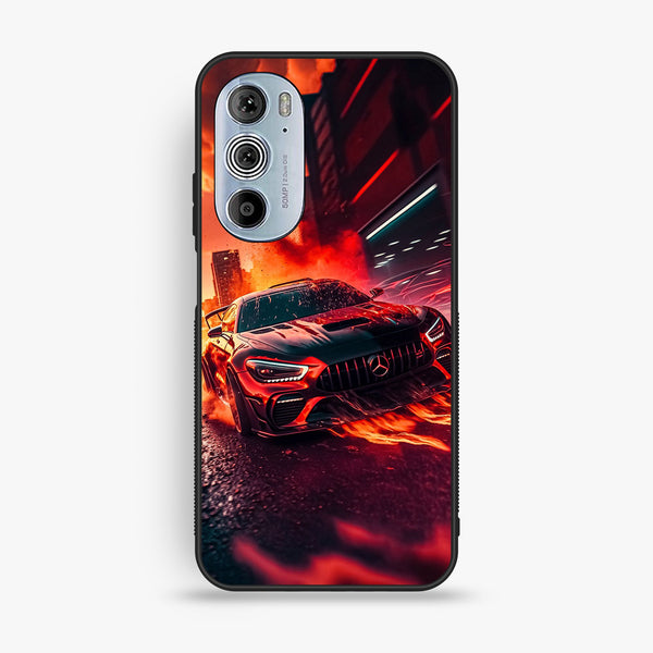 Motorola Edge 30 Pro - Racing Design 3 - Premium Metal Printed Soft Bumper Shock Proof Case