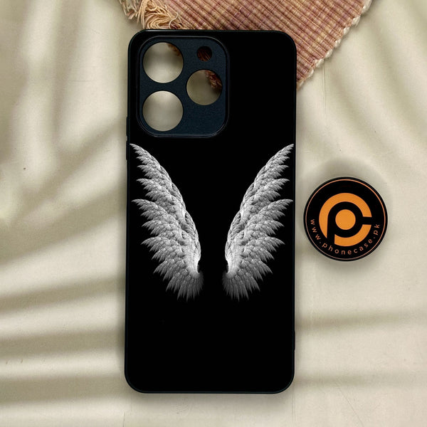 Realme Note 70 - Angel Wings Design 6 - Premium Metal Printed Soft Bumper Shock Proof Case