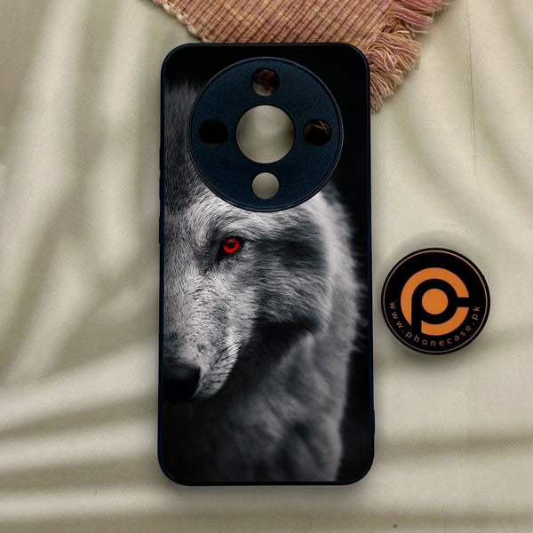 Honor x9d - Wolf Design 10 - Premium Metal Printed Soft Bumper Shock Proof Case