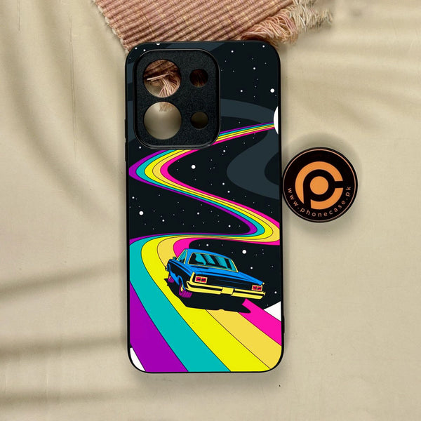 Xiaomi Redmi 15C - Drive To The Moon - Premium Metal Printed Soft Bumper Shock Proof Case