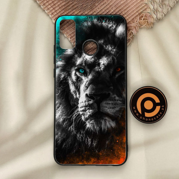 Honor 9X Lite - Tiger Design 3 - Premium Metal Printed Soft Bumper Shock Proof Case
