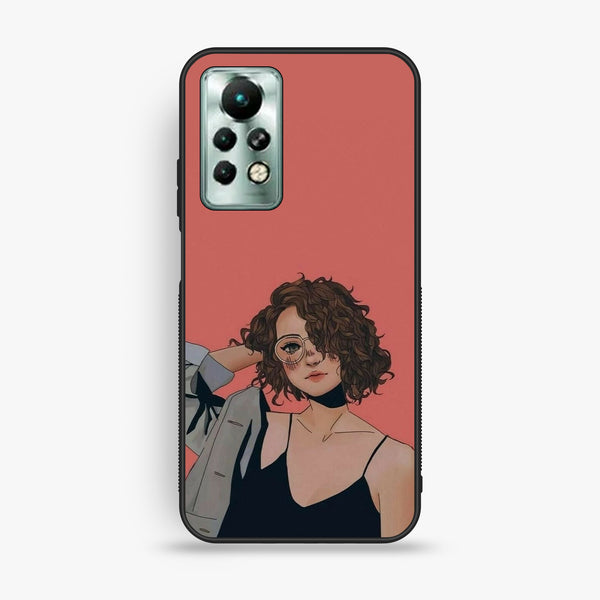 Infinix Note 11 Pro - Anime Girls Design 6 - Premium Metal Printed Soft Bumper Shock Proof Case