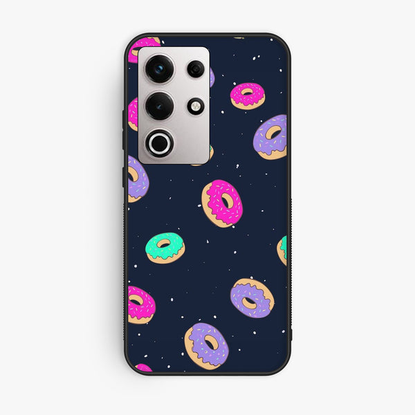 Itel S25 Ultra - Colorful Donuts - Premium Metal Printed Soft Bumper Shock Proof Case