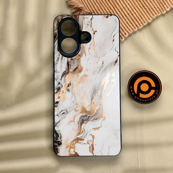 Vivo V60 Lite  - Liquid Marble Design 1 - Premium Metal Printed Soft Bumper Shock Proof Case