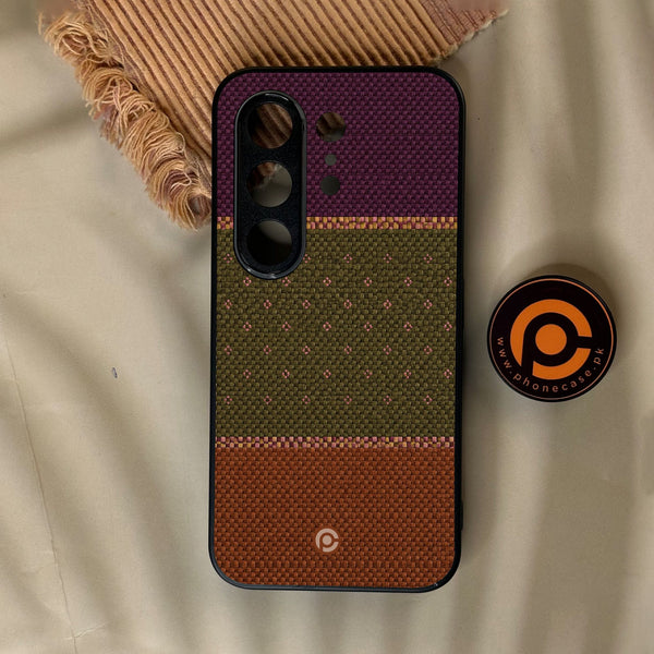 Tecno Camon 50 4G - Classic Weave Design 5 - Premium Metal Printed Soft Bumper Shock Proof Case