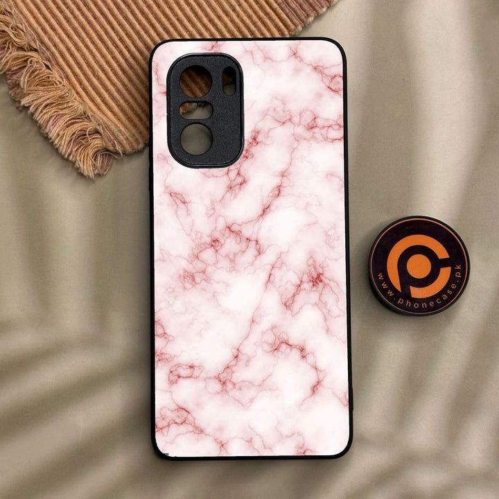 Xiaomi Redmi K40 - Pink Design 4 - Premium Metal Printed Soft Bumper Shock Proof Case