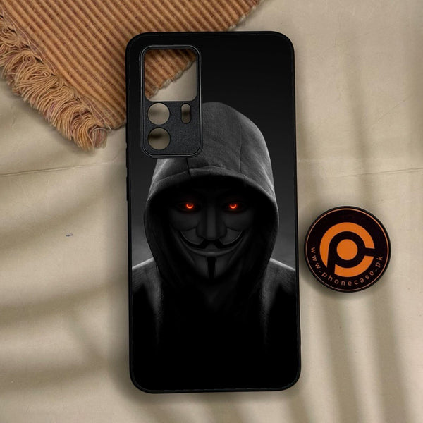 Xiaomi 12T Pro - Anonymous 2.0 Design 4 - Premium Metal Printed Soft Bumper Shock Proof Case
