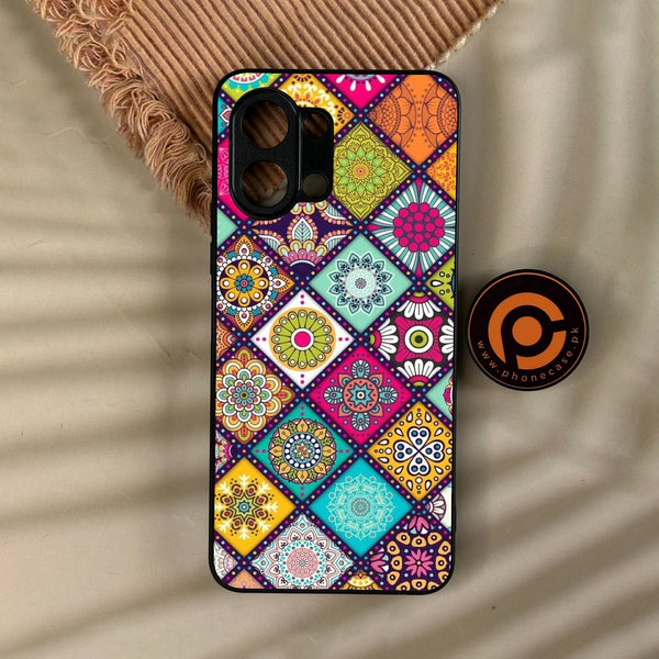 Tecno Spark Go 3 - Mandala Art Design - Premium Metal Printed Soft Bumper Shock Proof Case