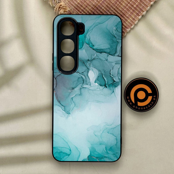 Vivo Y21d - Blue Marble Design 3 - Premium Metal Printed Soft Bumper Shock Proof Case