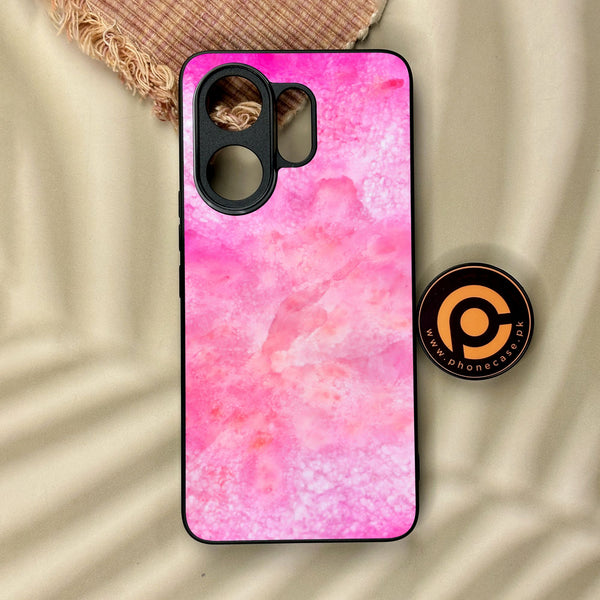Vivo V60 - Pink Marble 2.0 Design 5 - Premium Metal Printed Soft Bumper Shock Proof Case