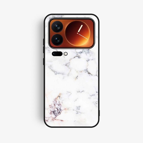 Xiaomi 17 Pro Max - White Design 3 - Premium Metal Printed Soft Bumper Shock Proof Case