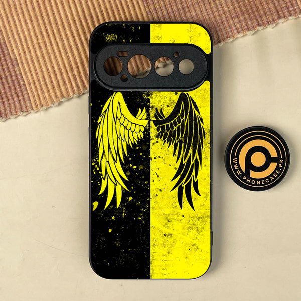 Google Pixel 11 Pro - Angel 2.0 Design 1 - Premium Metal Printed Soft Bumper Shock Proof Case