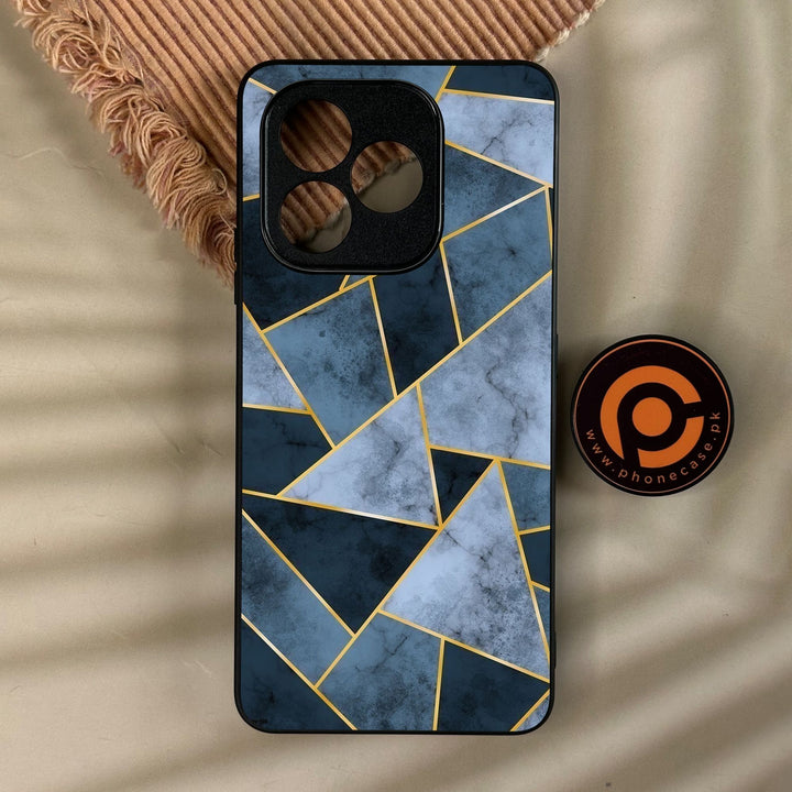 Honor X8d - Geometric Design 3 - Premium Metal Printed Soft Bumper Shock Proof Case