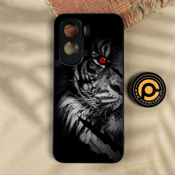 iQoo Z11 - Tiger Design 7 - Premium Metal Printed Soft Bumper Shock Proof Case