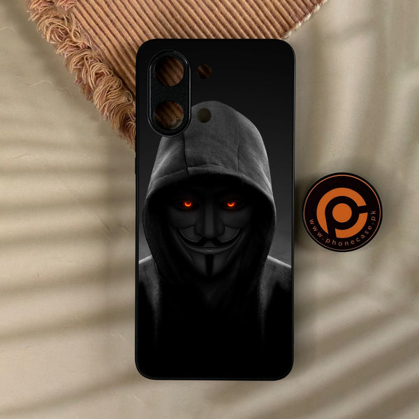 Vivo Y05 - Anonymous 2.0 Design 4 - Premium Metal Printed Soft Bumper Shock Proof Case