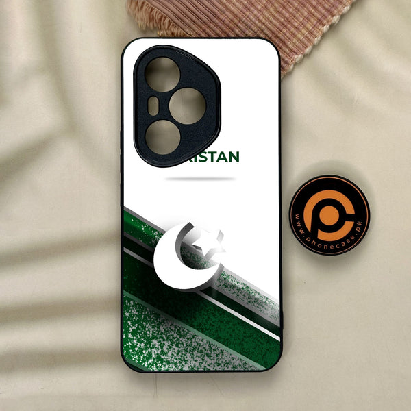 Honor 400 Pro - Pakistan Design 10 - Premium Metal Printed Soft Bumper Shock Proof Case