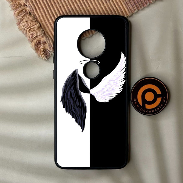 Motorola Moto G7 Plus - Angel 2.0 Design 5 - Premium Metal Printed Soft Bumper Shock Proof Case