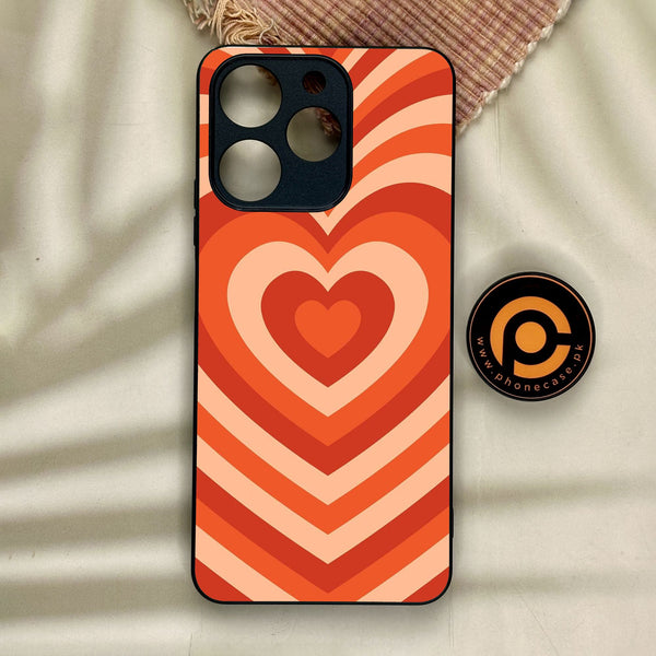 Realme Note 70 - Heartbeat Design 9 - Premium Metal Printed Soft Bumper Shock Proof Case