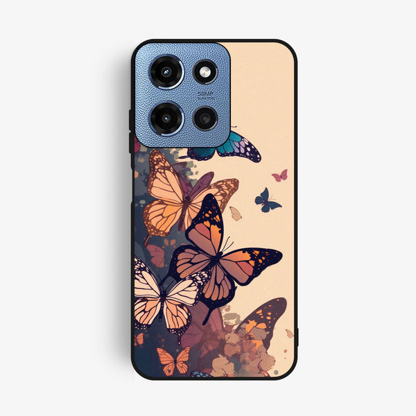 Motorola G Power 2025 - Butterflies Design 6 - Premium Metal Printed Soft Bumper Shock Proof Case