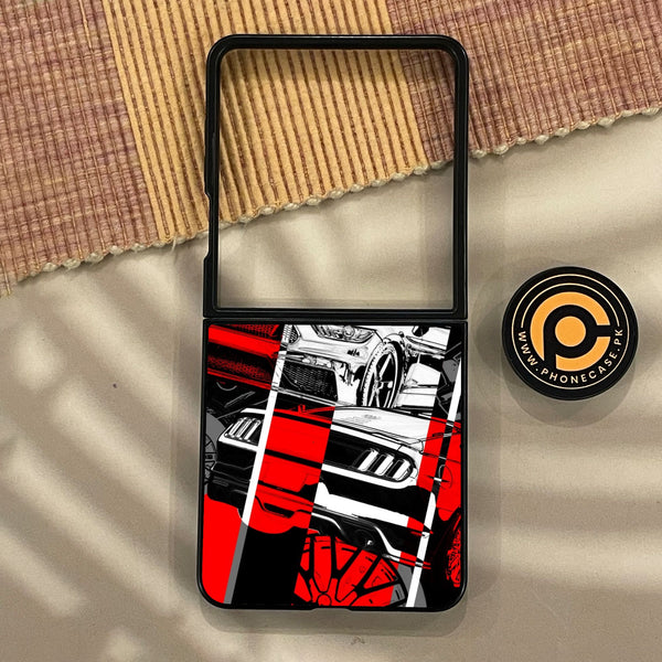 Samsung Galaxy Z Flip 8 - Racing Series 2.0 Design 6 - Premium Metal Printed Soft Bumper Shock Proof Case