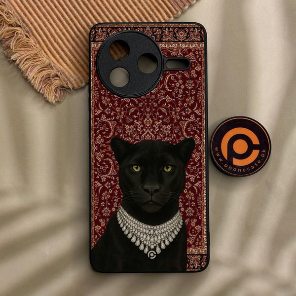 Xiaomi Redmi K80 Pro - Black Panther - Premium Metal Printed Soft Bumper Shock Proof Case