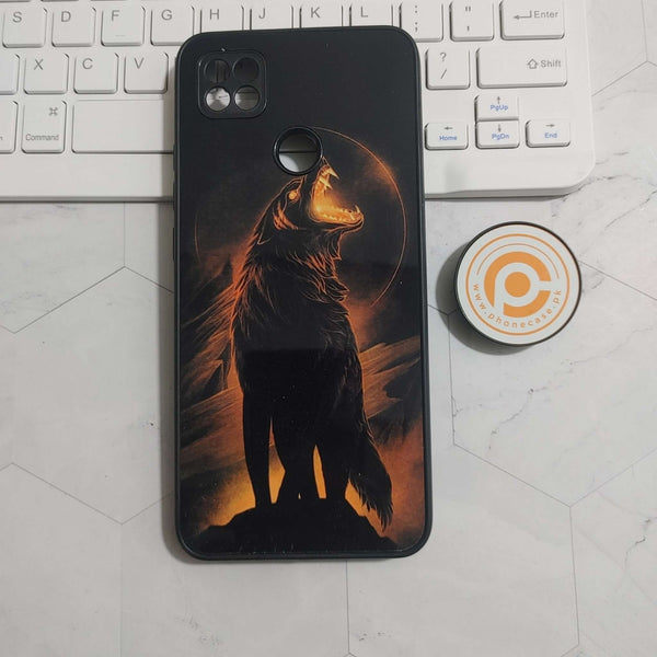 Xiaomi Redmi 9C/10A - Wolf Design 6 - Premium Printed Glass soft Bumper shock Proof Case CS-24320