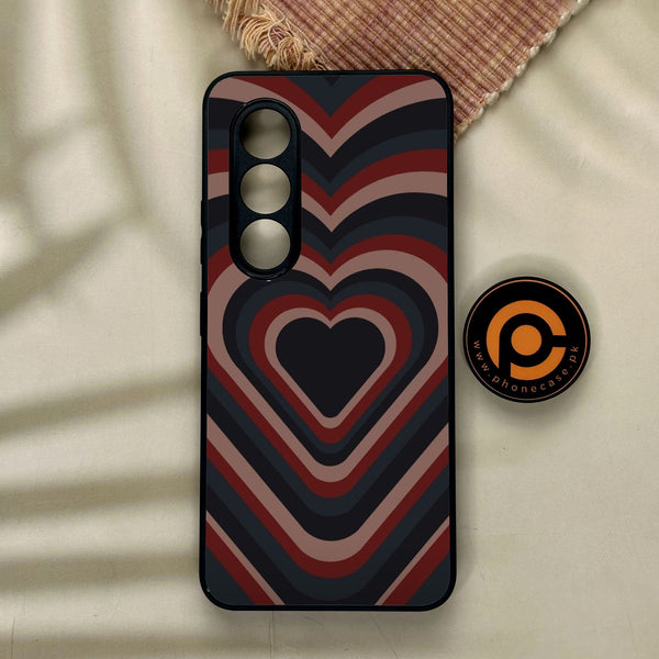 Itel S25 - Heart 2.0 Design 4 - Premium Metal Printed Soft Bumper Shock Proof Case