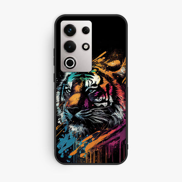 Itel S25 Ultra - Tiger 2.0 Design 9 - Premium Metal Printed Soft Bumper Shock Proof Case