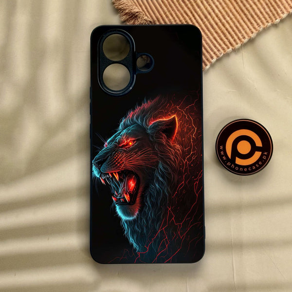 Vivo V60 Lite  - Tiger 2.0 Design 6 - Premium Metal Printed Soft Bumper Shock Proof Case