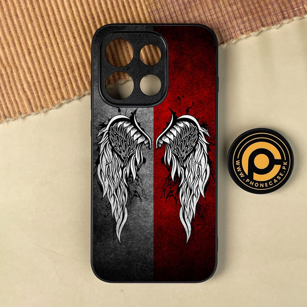 Oppo Reno 16 Pro - Angel Wings Design 2 - Premium Metal Printed Soft Bumper Shock Proof Case