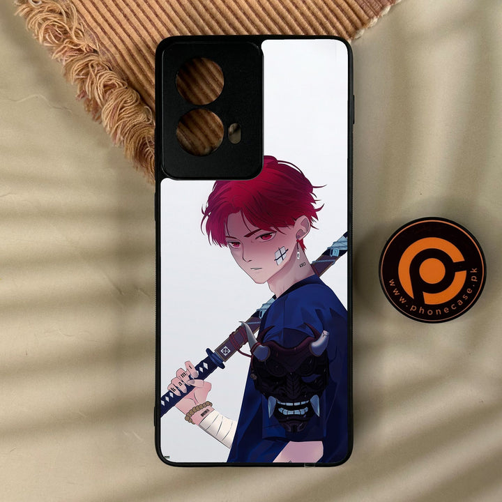 Motorola Edge 2024 - Anime Series Design 8 - Premium Metal Printed Soft Bumper Shock Proof Case