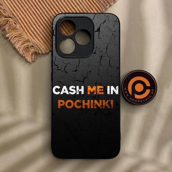 Honor 400 Lite - Cash Me - Premium Metal Printed Soft Bumper Shock Proof Case