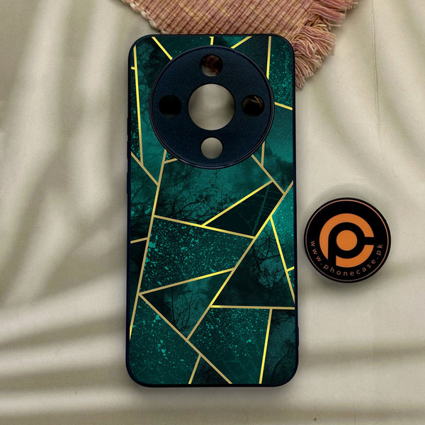 Honor x9d - Geometric Design 9 - Premium Metal Printed Soft Bumper Shock Proof Case