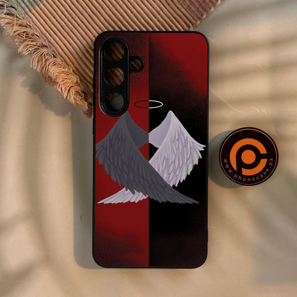 Galaxy S25 Plus - Angel 2.0 Design 7 - Premium Metal Printed Soft Bumper Shock Proof Case