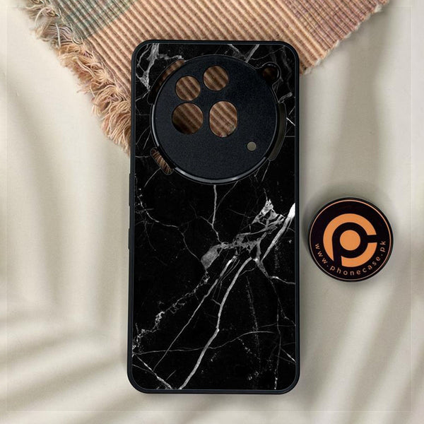 Nothing Phone 3a Pro - Black Marble Design 2 - Premium Metal Printed Soft Bumper Shock Proof Case