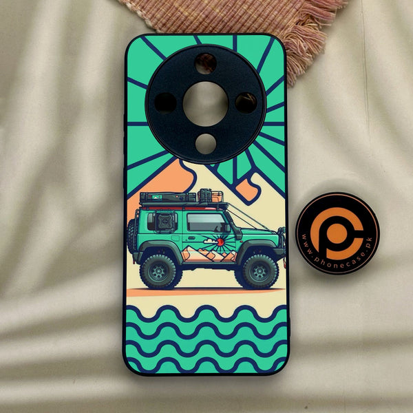 Honor x9d - Suzuki Jimny Design - Premium Metal Printed Soft Bumper Shock Proof Case