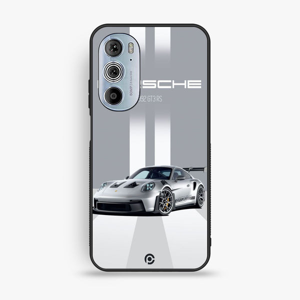 Motorola Edge 30 Pro - Porsche Gt3 Rs Thrill - Premium Metal Printed Soft Bumper Shock Proof Case