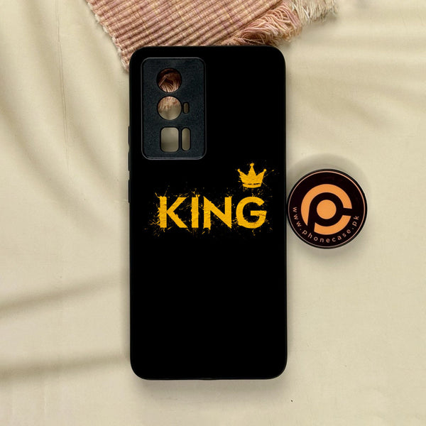 Xiaomi Redmi K60 Pro - King Design 2 - Premium Metal Printed Soft Bumper Shock Proof Case