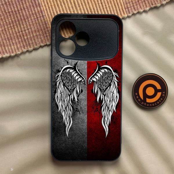 Oppo A6s Pro - Angel Wings Design 2 - Premium Metal Printed Soft Bumper Shock Proof Case