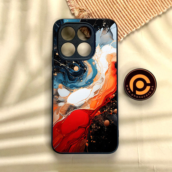 Xiaomi 15T - Liquid Design 9 - Premium Metal Printed Soft Bumper Shock Proof Case