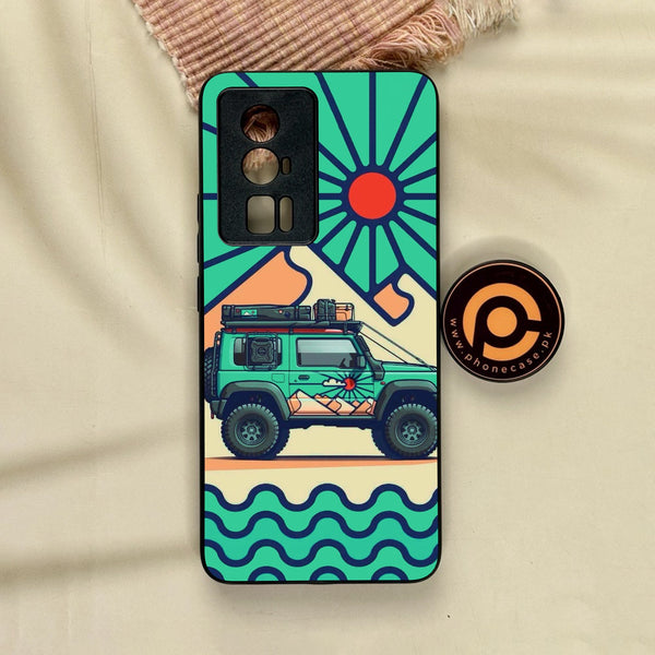 Xiaomi Redmi K60 Pro - Suzuki Jimny Design - Premium Metal Printed Soft Bumper Shock Proof Case