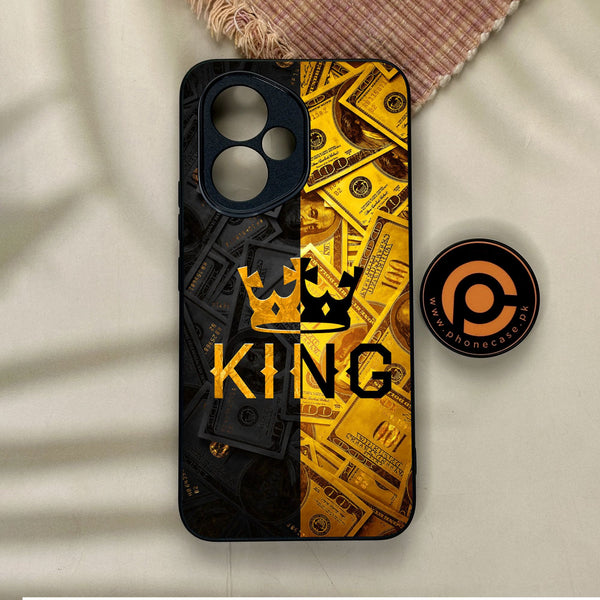 Honor 400 - King Design 9 - Premium Metal Printed Soft Bumper Shock Proof Case