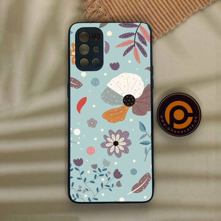 OnePlus 9R - Floral Series Design 5 - Premium Metal Printed Soft Bumper Shock Proof Case