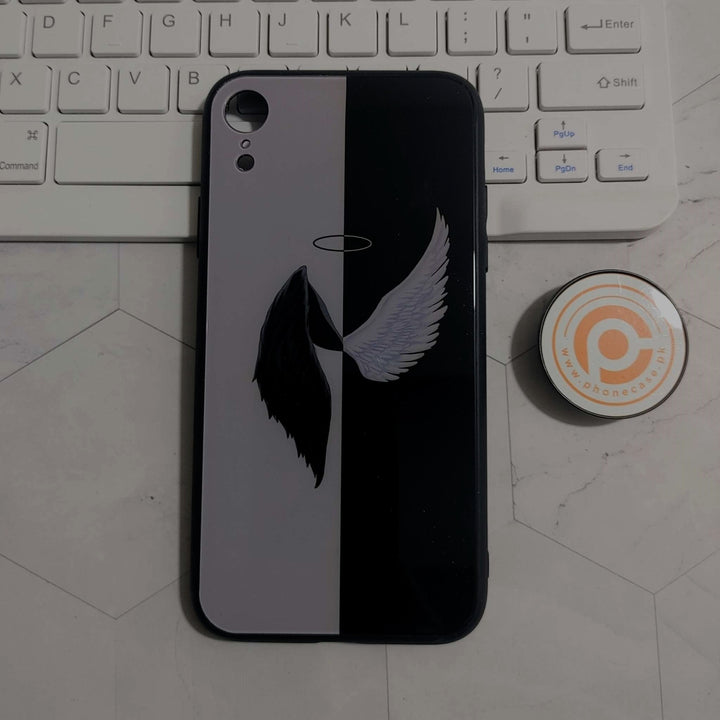 iPhone XR - Angel Wings 2.0 Design 5 - Premium Metal Printed soft Bumper shock Proof Case CS-25676 CS-29651