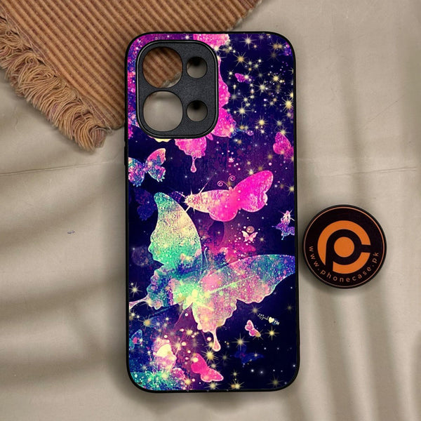 Vivo Y31d - Butterflies Design 9 - Premium Metal Printed Soft Bumper Shock Proof Case