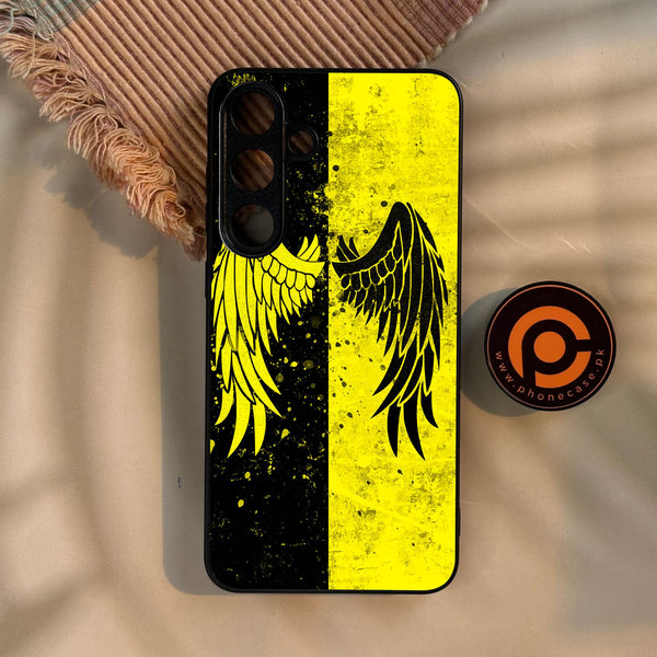 Galaxy S25 Plus - Angel 2.0 Design 1 - Premium Metal Printed Soft Bumper Shock Proof Case