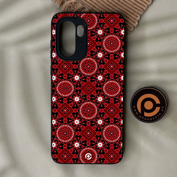 OnePlus 15R - Ajrak Design 6 - Premium Metal Printed Soft Bumper Shock Proof Case