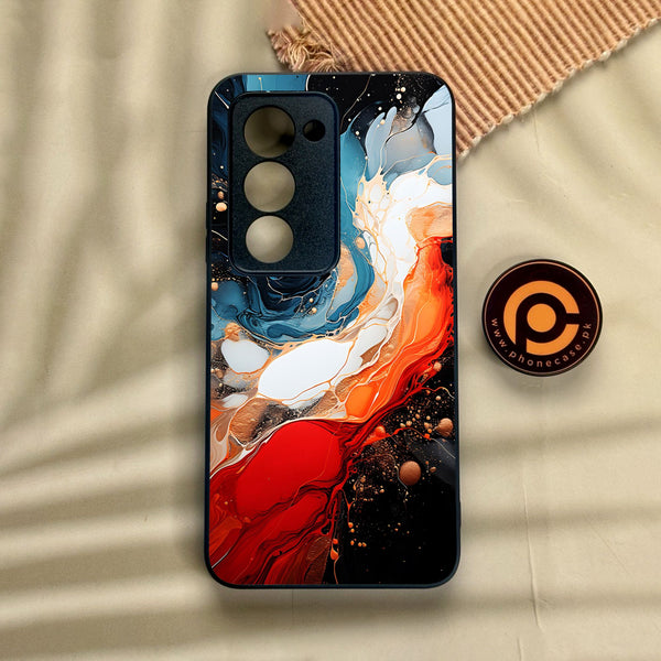 Xiaomi Redmi 15 - Liquid Design 9 - Premium Metal Printed Soft Bumper Shock Proof Case