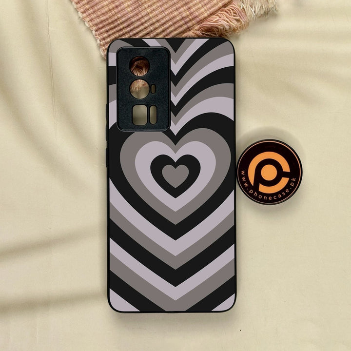 Xiaomi Redmi K60 Pro - Heartbeat Design 1 - Premium Metal Printed Soft Bumper Shock Proof Case